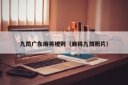 九筒广东麻将规则（麻将九筒照片）
