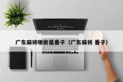 广东麻将哪些是番子（广东麻将 番子）