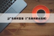 jj广东麻将直播（广东麻将解说视频）