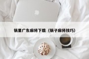 锅里广东麻将下载（锅子麻将技巧）